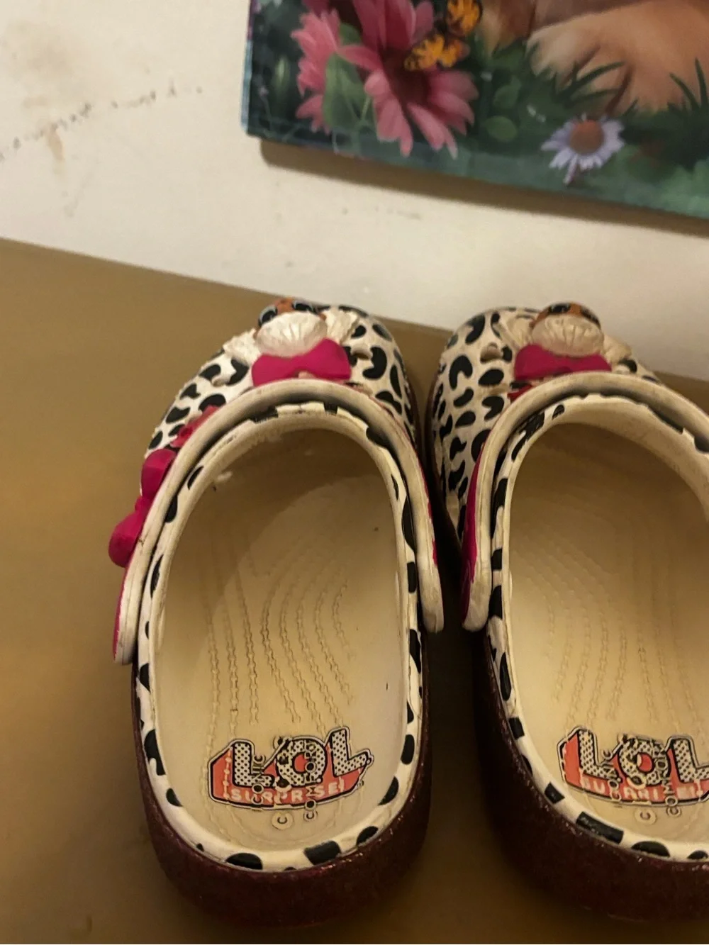 Crocs Kids' Pink Leopard 'Diva' Clog C13